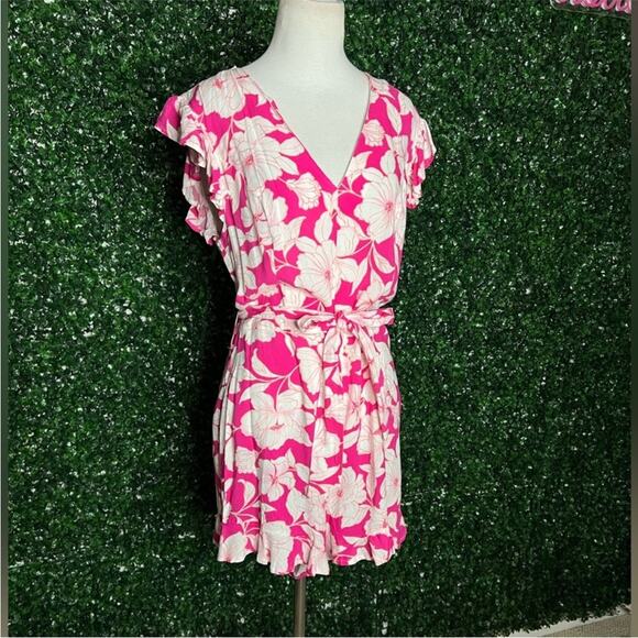 NWOT BB DAKOTA by STEVE MADDEN Floral Ruffle Romper – Sz Med - Picture 4 of 9